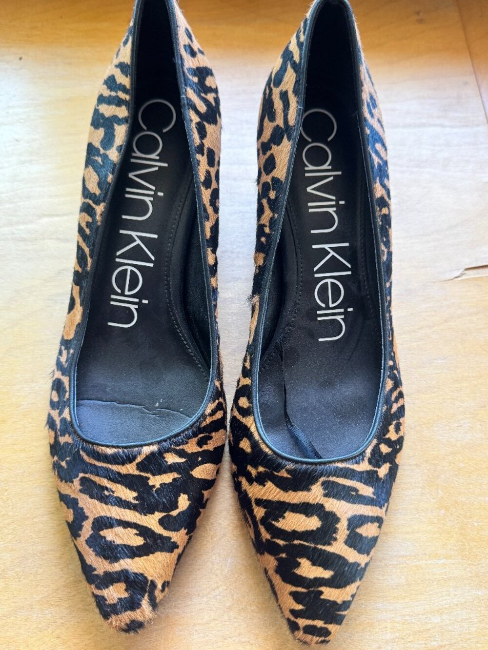 Calvin Klein Nita Pointy Toe Genuine Calf Hair Pump, 8.5